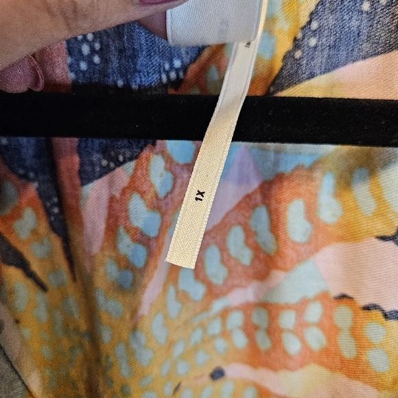 Alesandro Florio Exclusively For ANTHROPOLOGIE Ruffle Sleeve Mini Dress Size 1X - Picture 7 of 9